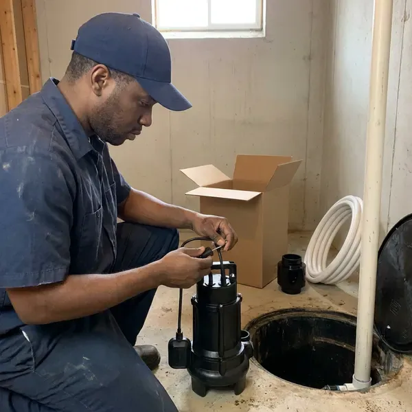 Basement Sump Pump Installation in Mandan, ND