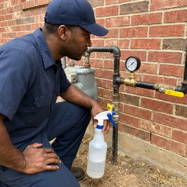 Local gas line repair by HPN Plumbing, Fargo, ND