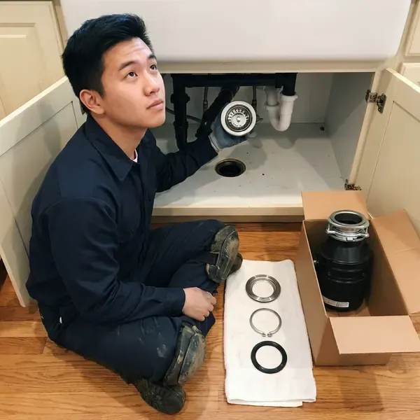 Local insinkerator installation by HPN Plumbing, Fargo, ND