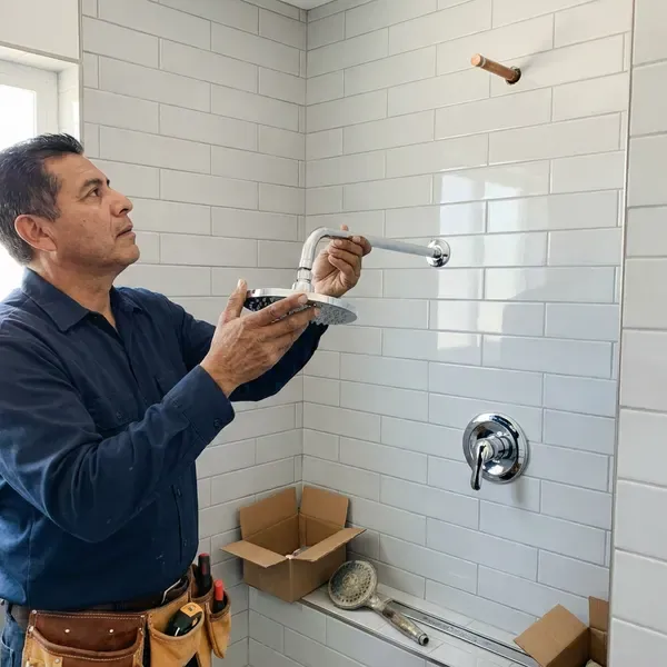 Local shower replacement by HPN Plumbing, Devils Lake, ND
