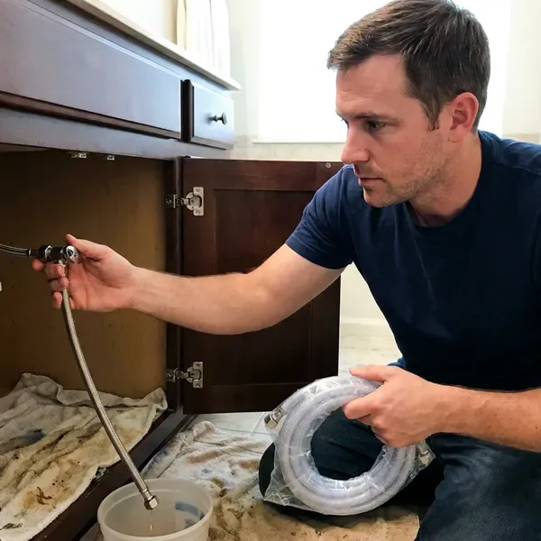 HPN Plumbing technician providing water leak repair in Devils Lake, ND